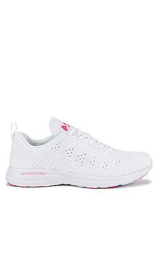 APL: Athletic Propulsion Labs Techloom Pro Sneaker in White & Fusion Pink from Revolve.com | Revolve Clothing (Global)