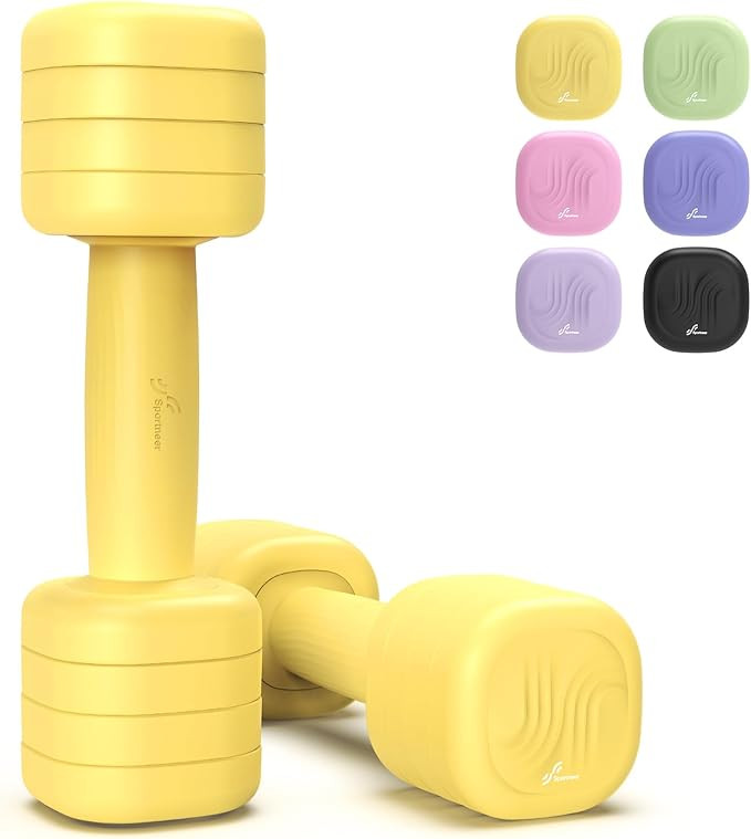 Adjustable Dumbbell Set of 2: Sportneer 4 in 1 Free Weights Dumbbells Set for Women, Hand Weights... | Amazon (US)