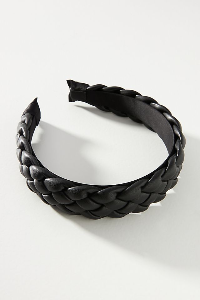 Faux Leather Braided Headband | Anthropologie (US)