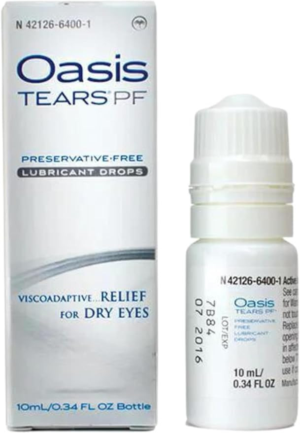 Oasis TEARS PF Preservative-Free Lubricant Eye Drops Relief For Dry Eyes, 0.34 Ounce | Amazon (US)