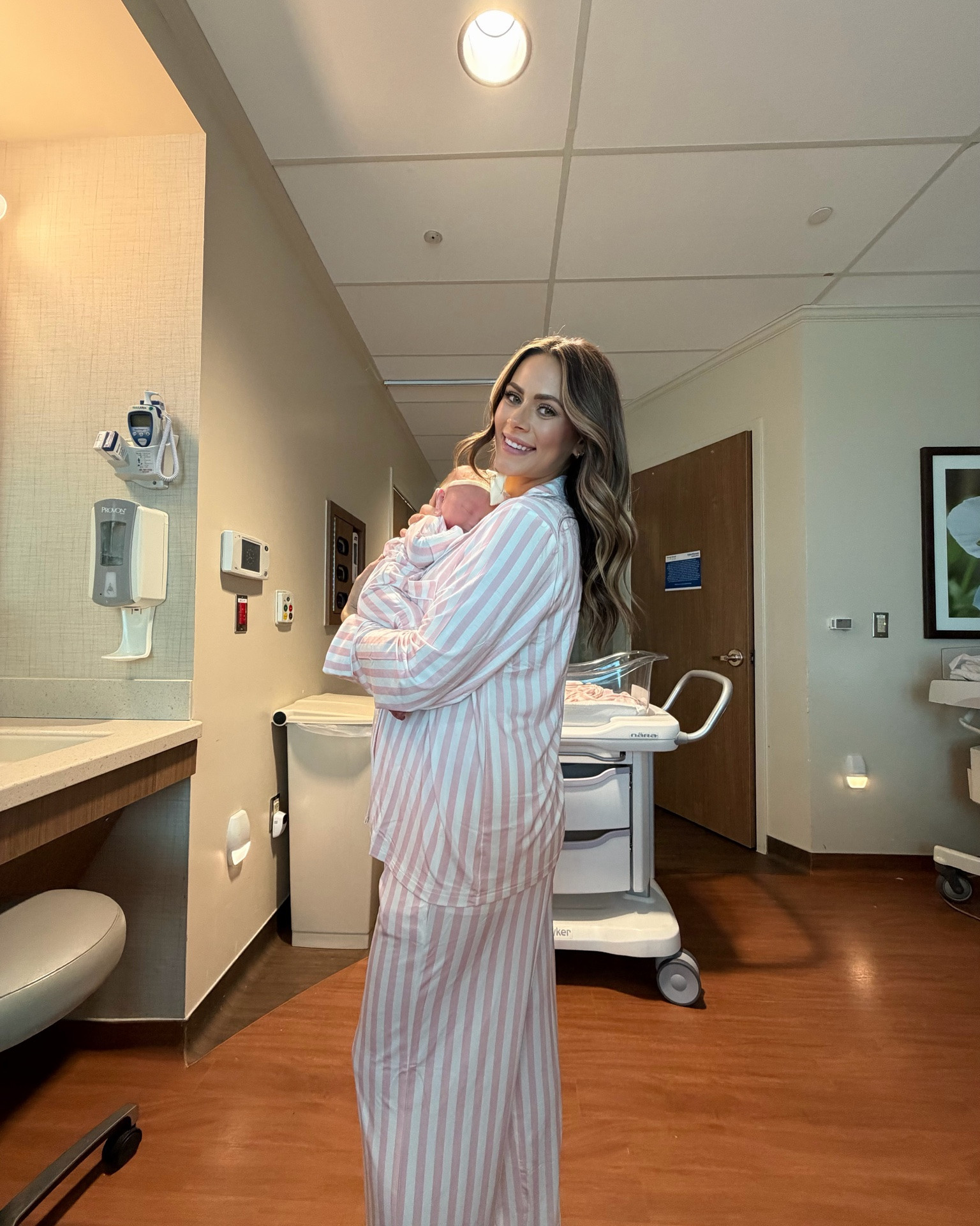 Matching mommy and me in the hospital 🎀🍼🩷☁️

#LTKmomlife #LTKootd #LTKBaby