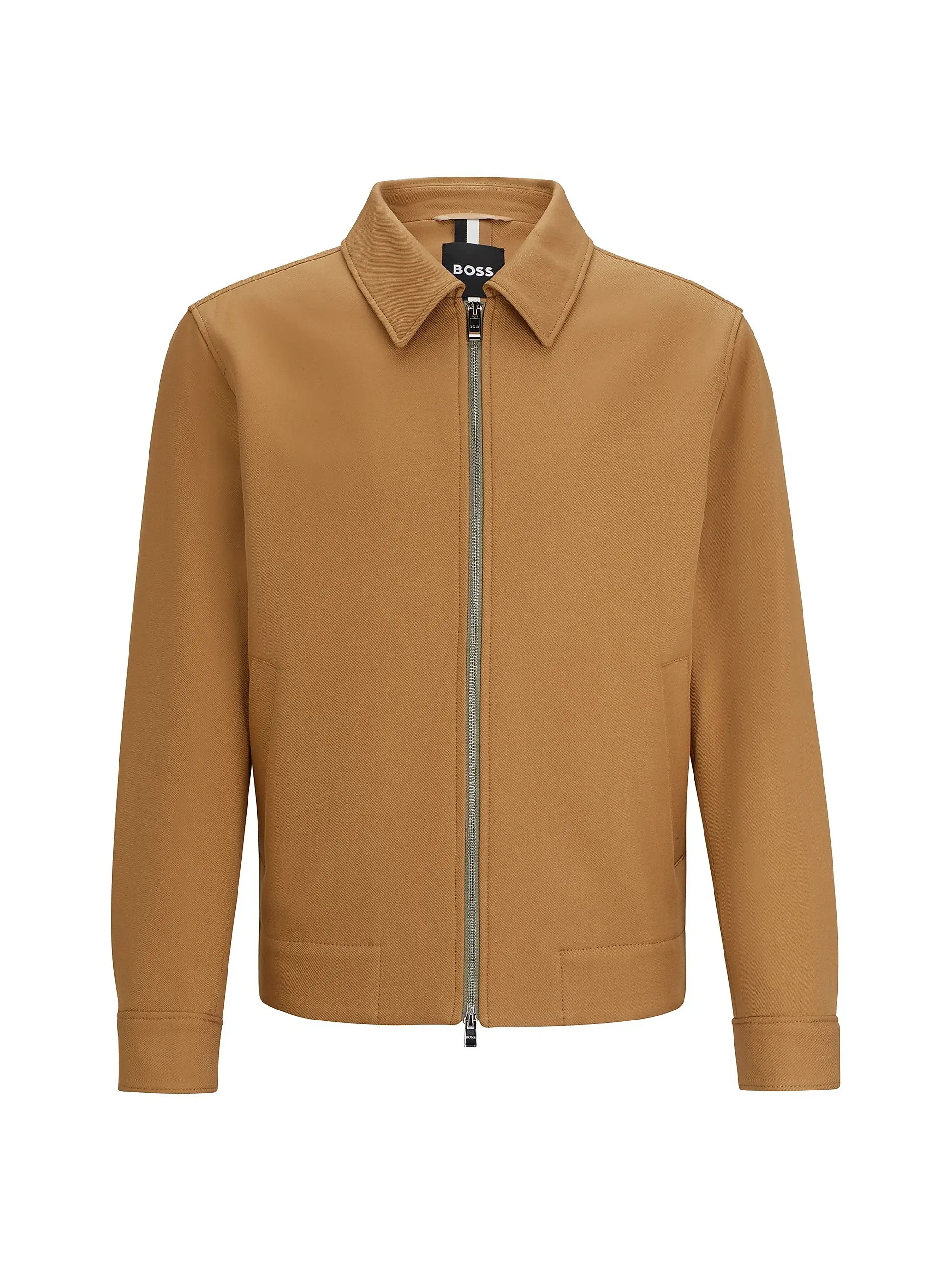 Zip-Up Slim-Fit Jacket in Cotton | Saks Fifth Avenue