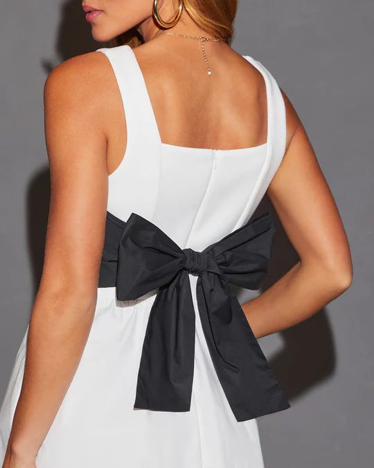 Chrishell Back Bow Mini Dress | VICI Collection
