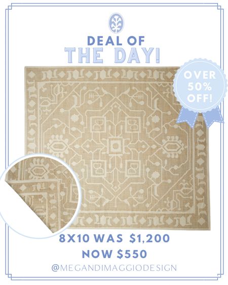 Wow!! Just added online and Major deal on this wool/jute traditional oushak style rug!! Love this pattern and now you can snag it for over 50% OFF!! 😍🏃🏼‍♀️

#LTKFind #LTKsalealert #LTKhome