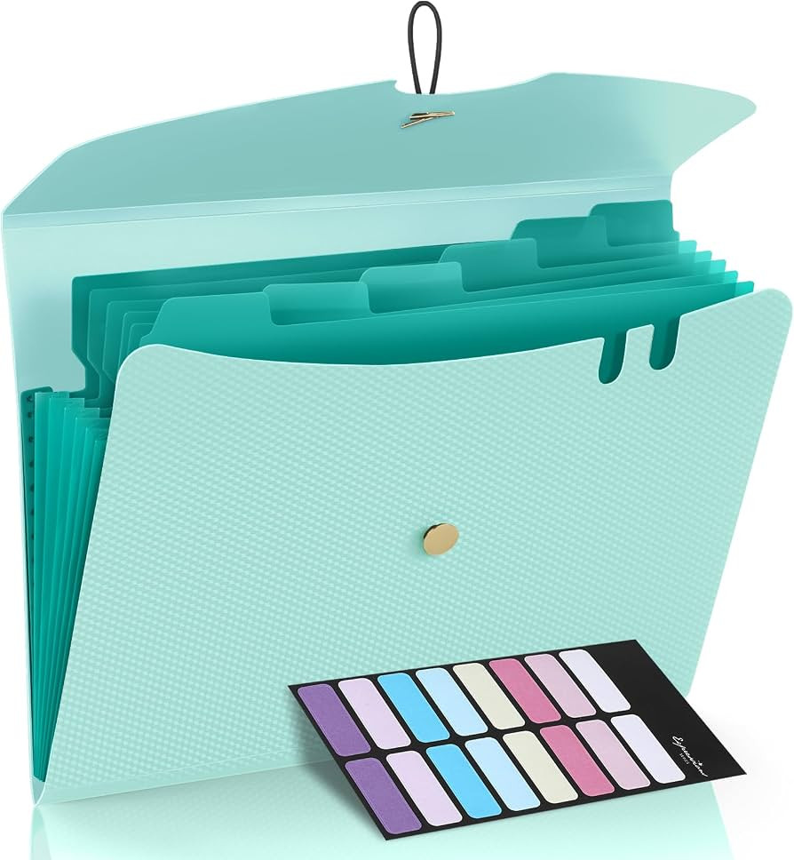 Sooez 7 Pocket Expanding File Folder, Premium Accordion File Organizer, Letter Size Folders for D... | Amazon (US)