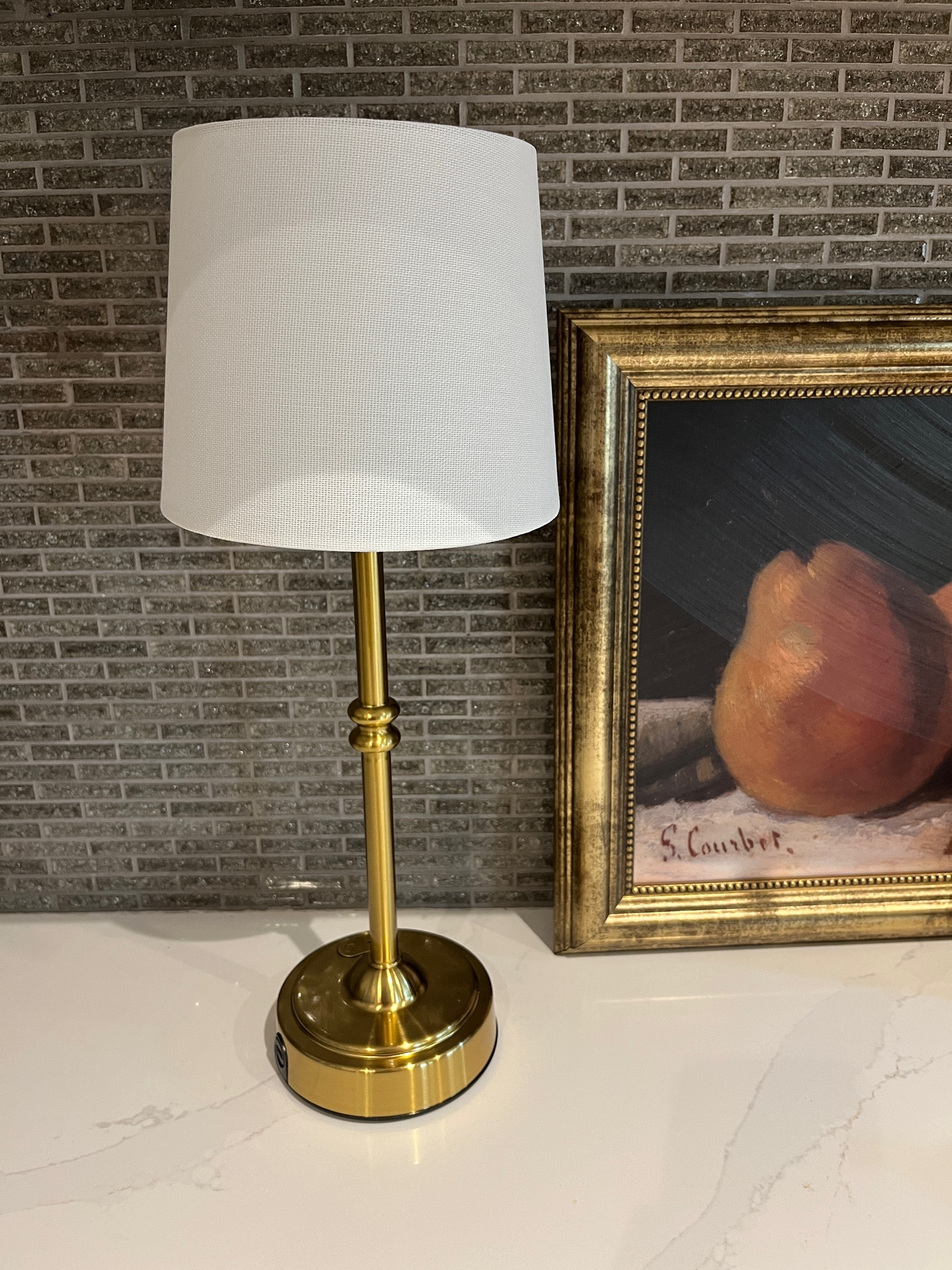 Amazon lightning deal on wireless lamp that is perfect for the kitchen. Love the brass base 

#LTKfindsunder50 #LTKhome #LTKsalealert