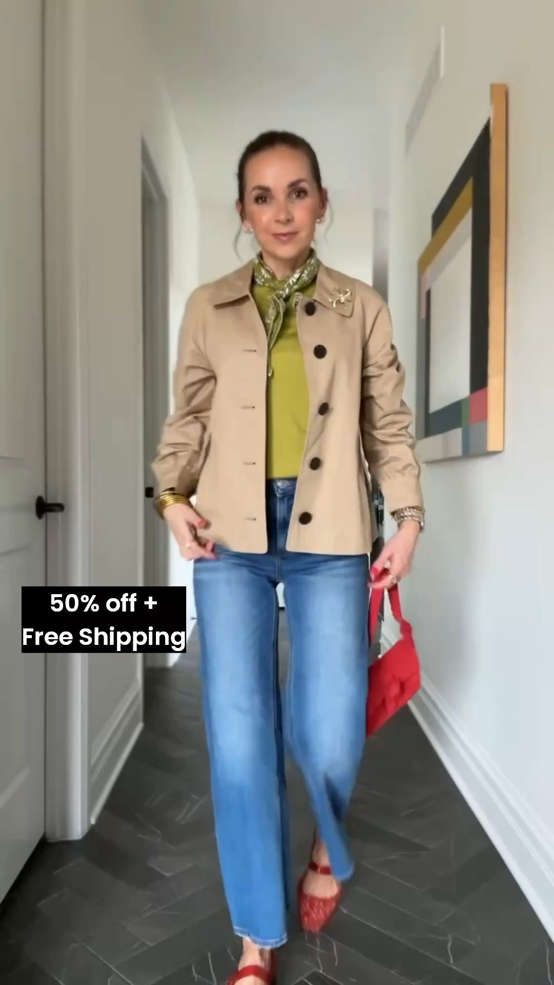 @jcrew factory sale is live! 50% off + free shipping! Classic short trench will carry you through spring and even fall! 

#LTKootd #LTKgrwm
