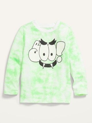 Unisex Glow-in-the-Dark Graphic Long-Sleeve Tie-Dye Tee for Toddlers | Old Navy (US)