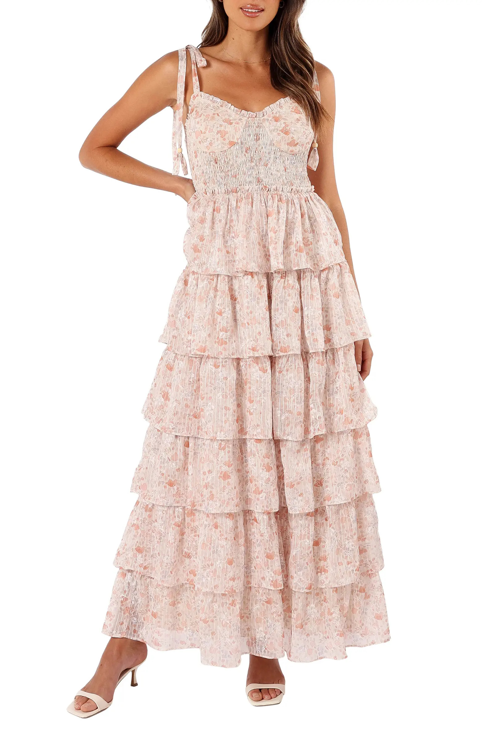 Kristah Floral Tiered Maxi Dress | Nordstrom