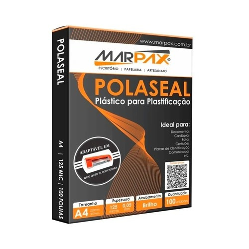 Polaseal Plástico para Plastificação A4 220x307x0,05mm 100un | Americanas BR