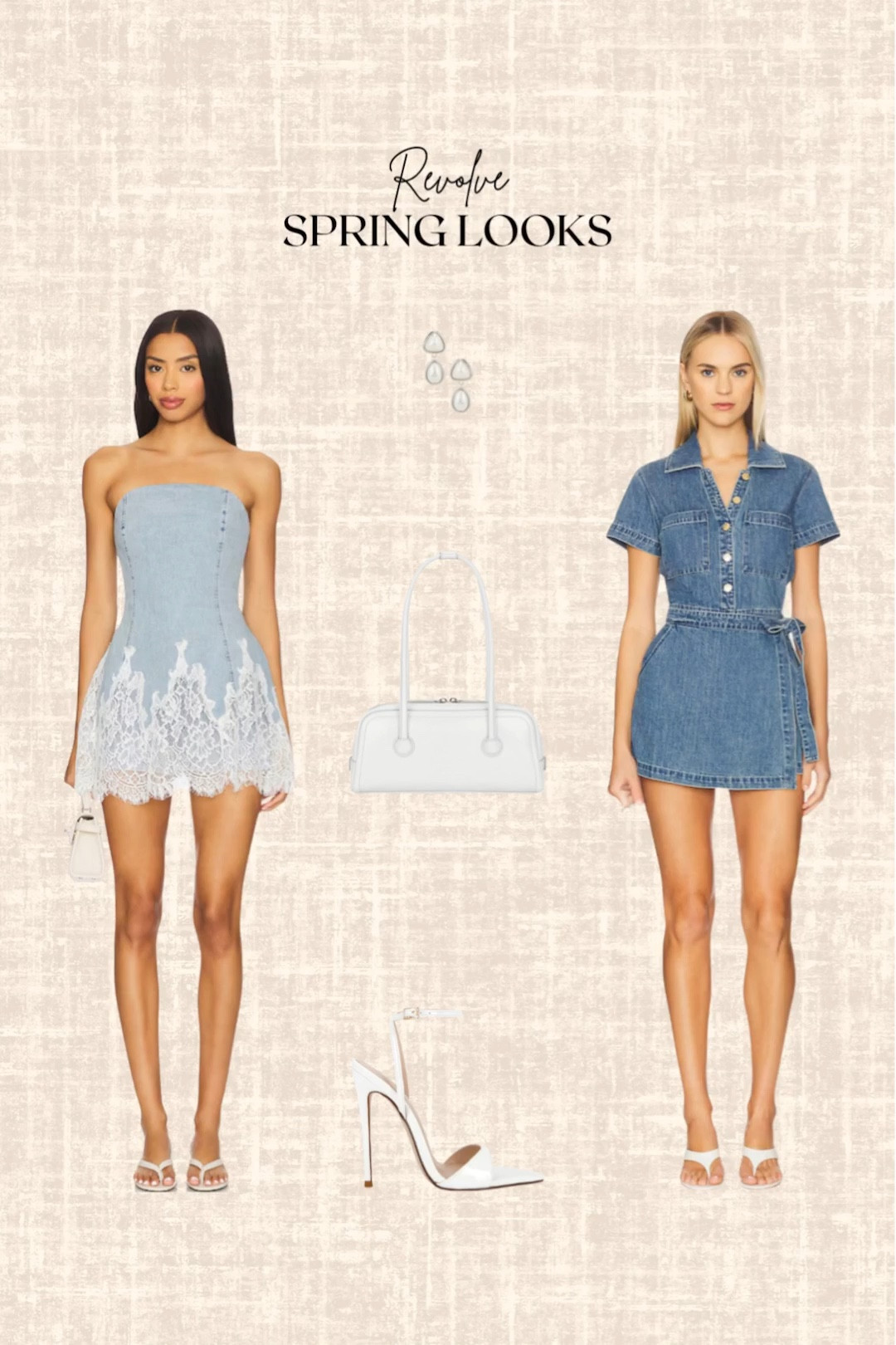 Revolve Spring Looks! 

Denim dresses, heels, earrings, bag

#LTKootd #LTKSeasonal #LTKgrwm