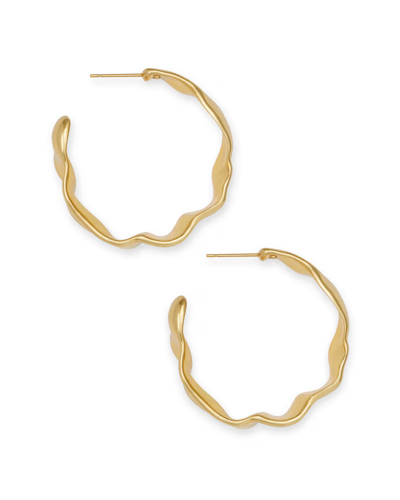 Holland Hoop Earrings in Vintage Gold | Kendra Scott