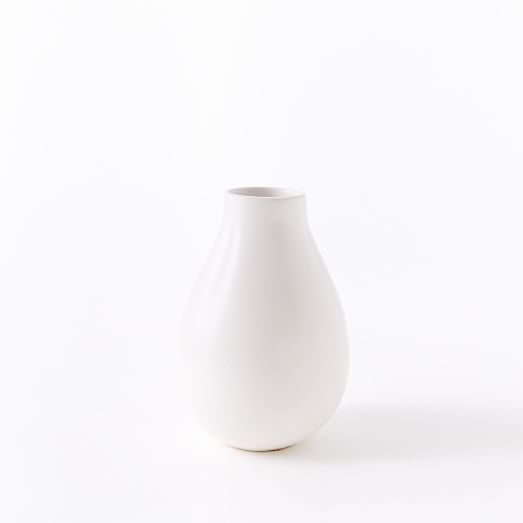 Pure White Matte Ceramic Vases | West Elm (US)