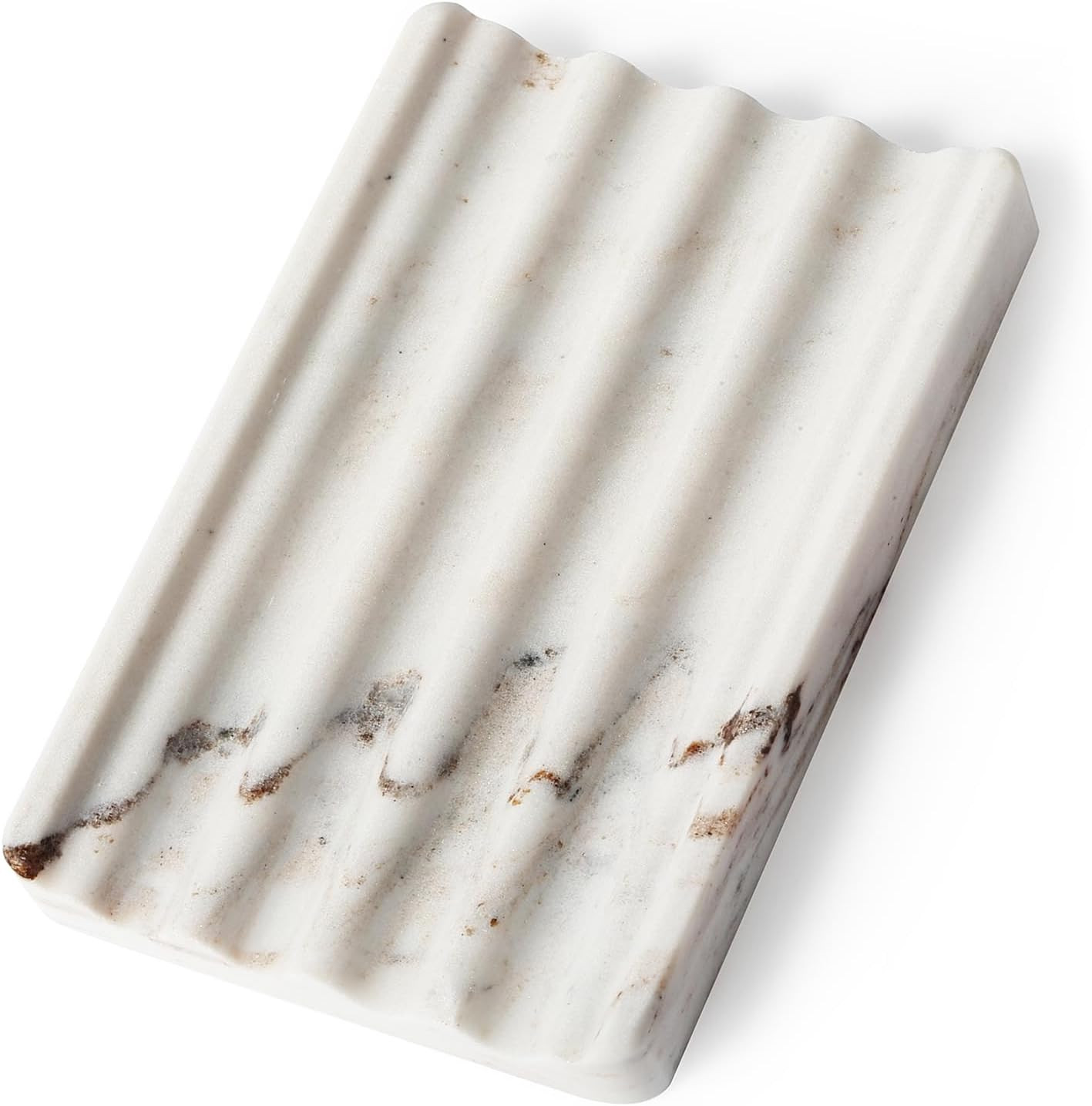 Koville Natural Marble Soap Dish for Shower, Stone Soap Tray for Bathroom, Bar Soap Holder for Si... | Amazon (US)