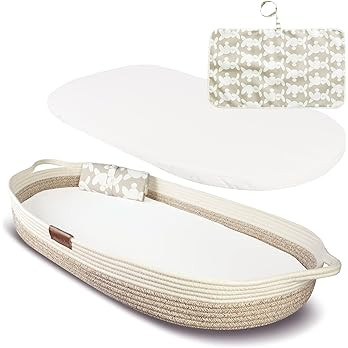 Yunioo Deluxe Baby Changing Basket with Extra Travel Diaper pad, Foam Changing pad and Water Repe... | Amazon (US)