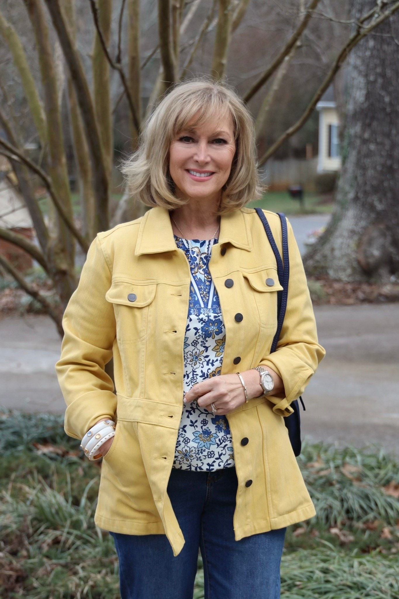 Beautiful sunny yellow stretch jacket with pockets and great length from Coldwater Creek! The entire look is linked below. 


#LTKdayinmylife #LTKgrwm #LTKOver40