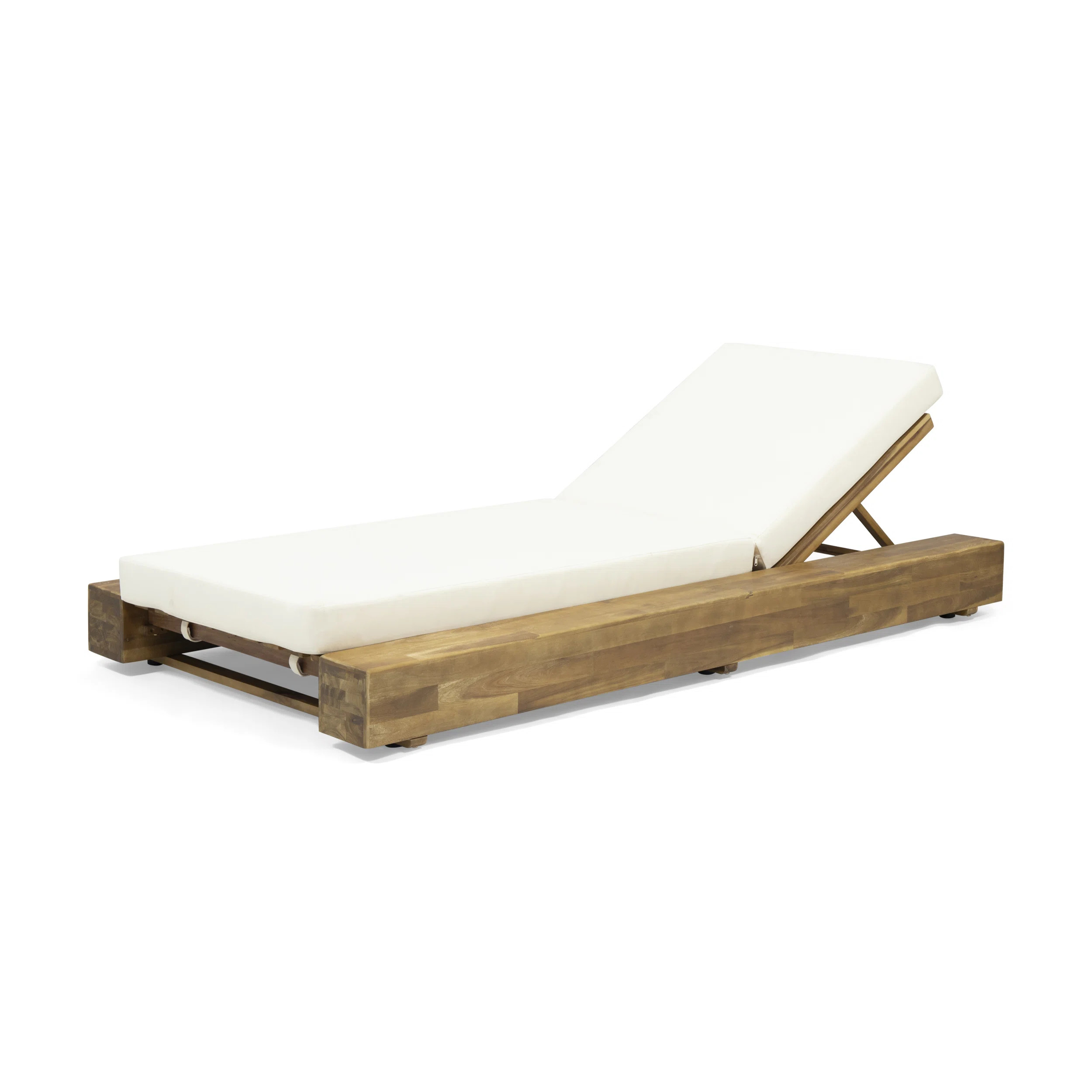 Lyor Outdoor Acacia Chaise Lounge Set (Set of 4) | Wayfair North America