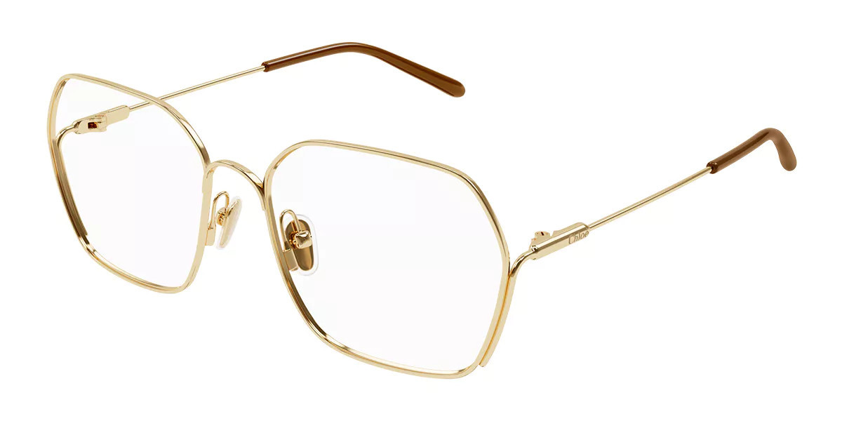 Chloé CH0208O 001 Women's Eyeglasses Gold Size 55 (Frame Only) - Blue Light Block Available | SmartBuyGlasses Global