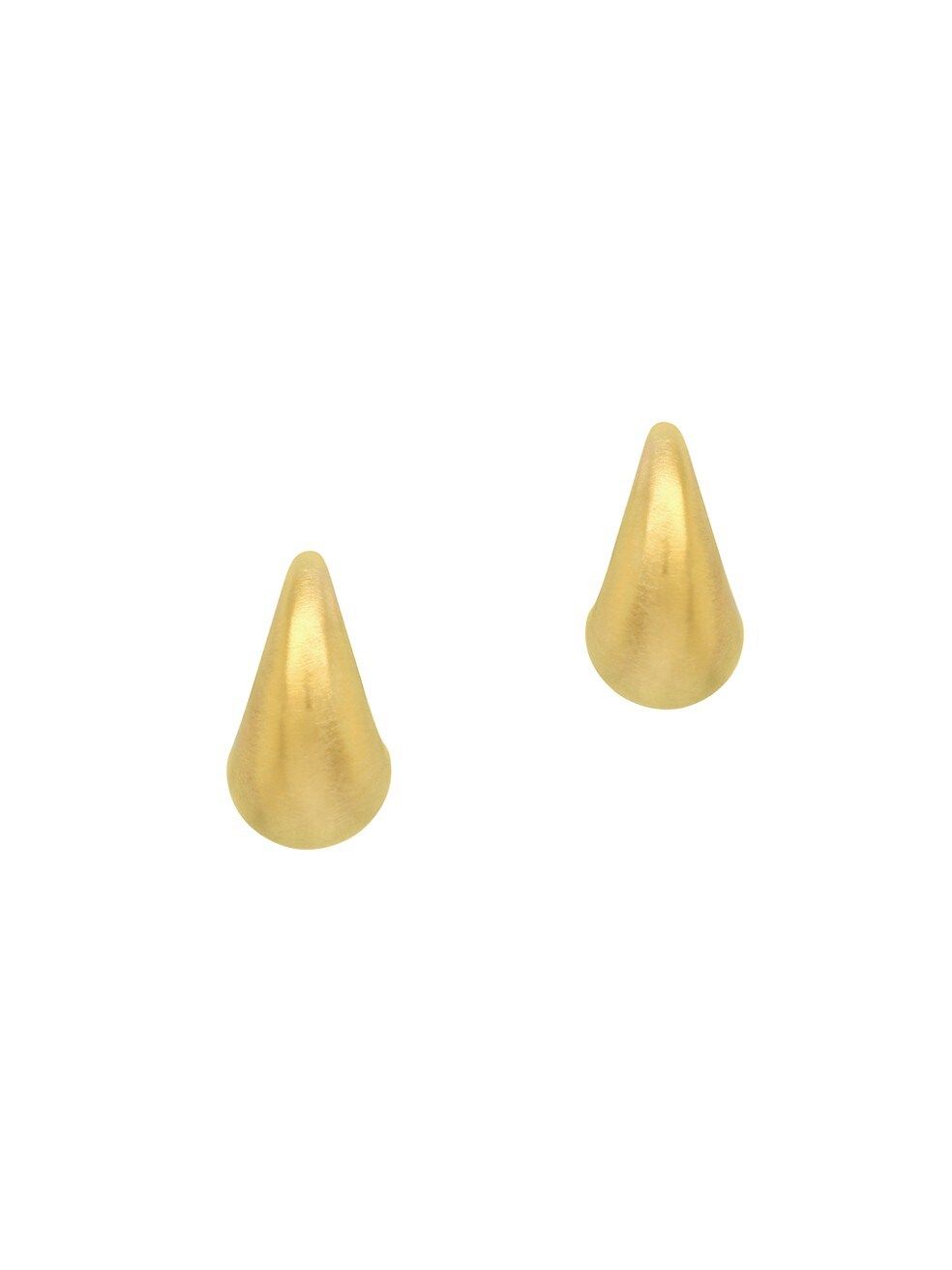 Origins Teardrop Brushed 22K Gold-Plated Huggie Earrings | Saks Fifth Avenue