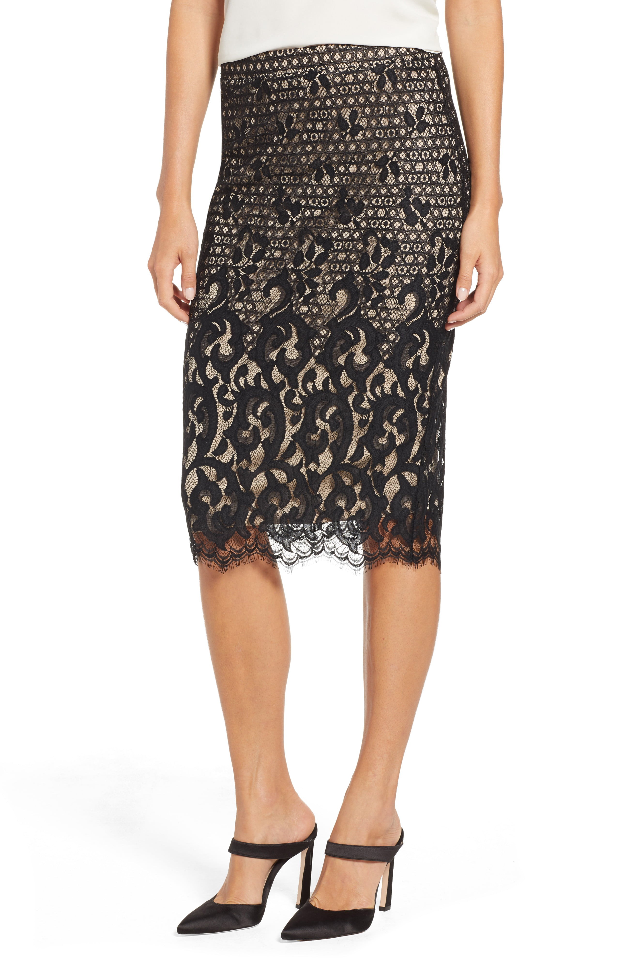 TDC Lace Pencil Skirt | Nordstrom