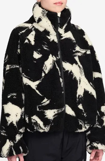 AOP Street Oversize Faux Shearling Jacket | Nordstrom