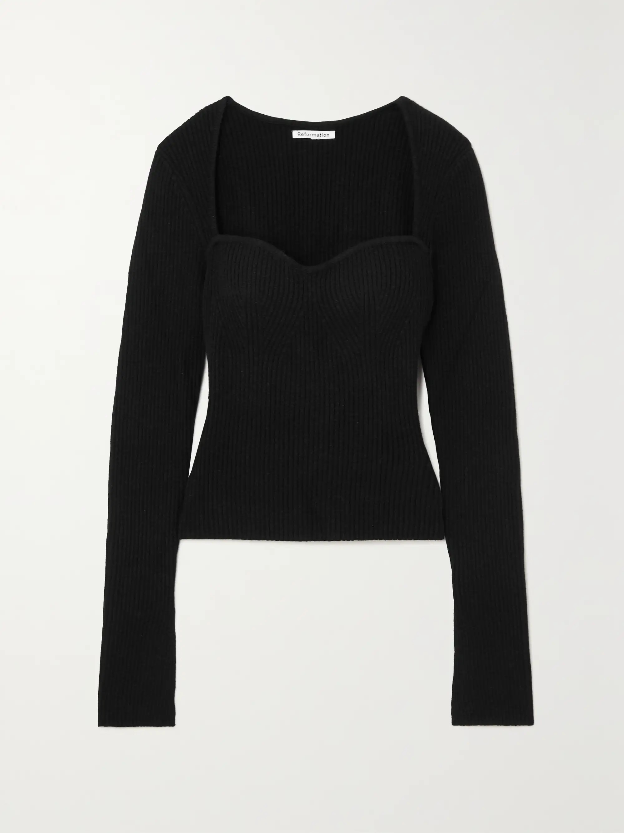 Glenna ribbed recycled-cashmere sweater | NET-A-PORTER (US)