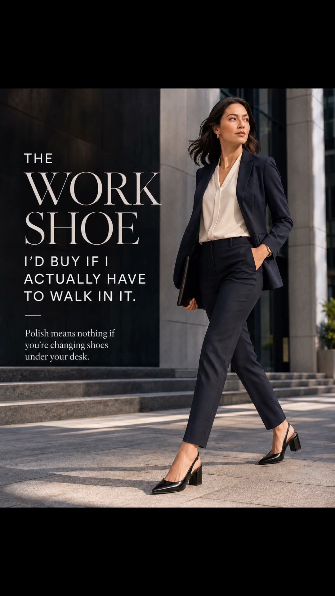 If you need backup flats under your desk, the heel failed.

For work, I want three things: a stable heel, a secure fit, and enough versatility to wear repeatedly.

This pointed slingback pairs well with trousers, skirts, and dresses, so it doesn’t get saved for “the right outfit.”

One shoe. More workdays. Better cost per wear.

If I were buying one work heel, I’d start here.

SHOP MY PICK → linked in my LTK storefront