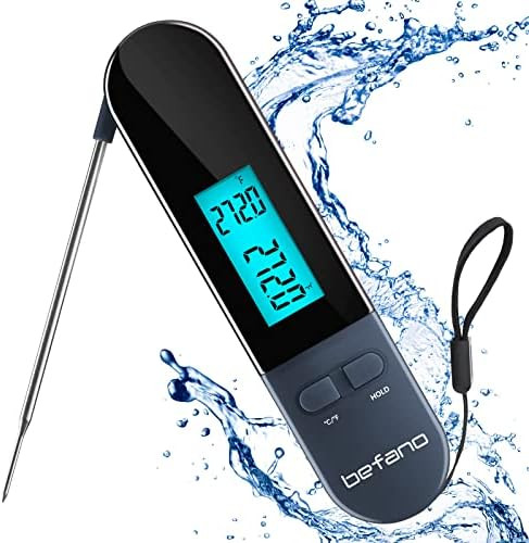 Befano Instant Read Meat Thermometer, Waterproof Digital Food Thermometer with Backlight and Magn... | Amazon (US)