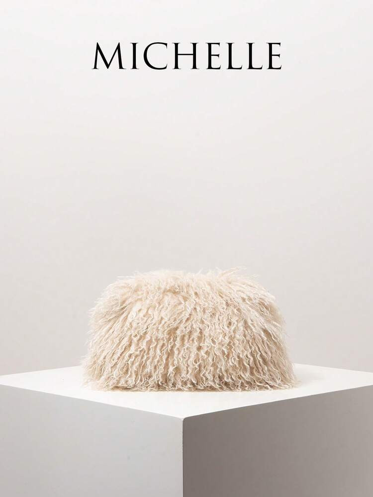 Women's Plush Clutch Bag, Suitable For Bride's Party, Ball, Holiday Party, Wedding, Gift-Giving, Autumn/Winter, Y2K Style, Suitable For Gatherings, Dates, Balls And Other Occasions | SHEIN