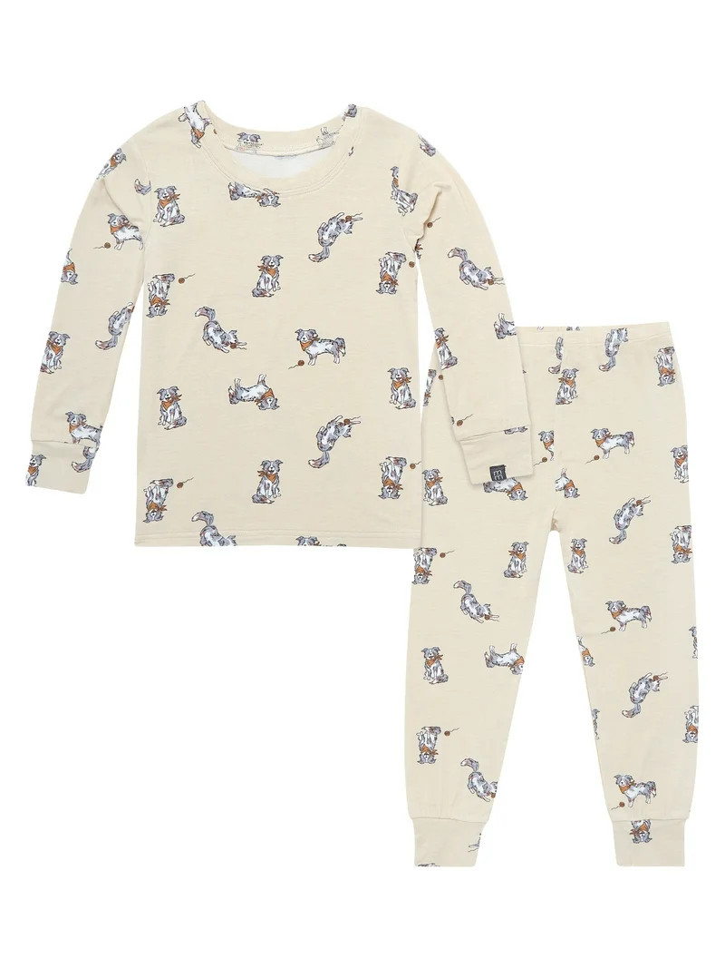 Modern Moments by Gerber Toddler Neutral Super Soft Pajama Set, 2-Piece, Sizes 12 Months-5T | Walmart (US)