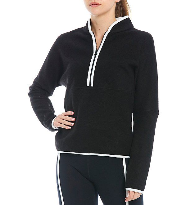 Antonio MelaniActive Ultimate Contrast Quarter Zip Coordinating Pullover Fleece Sweater | Dillards