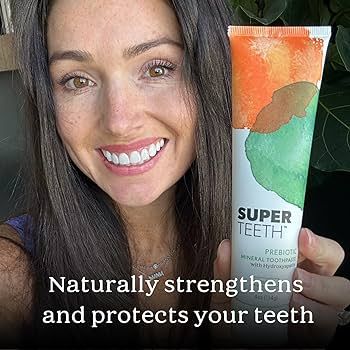 SuperTeeth Prebiotic Mineral Toothpaste for Adults and Kids | Antiplaque | Hydroxyapatite | Fluor... | Amazon (US)