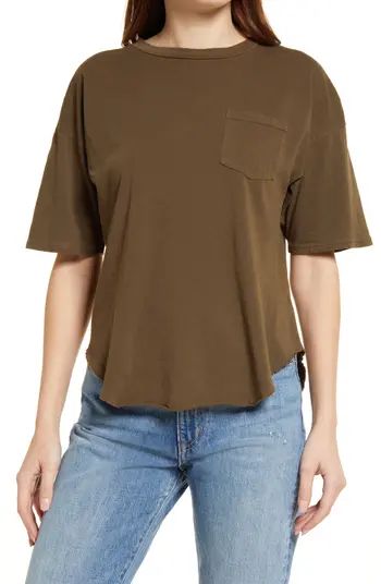 Treasure & Bond Washed Raw Hem Pocket T-Shirt | Nordstrom | Nordstrom