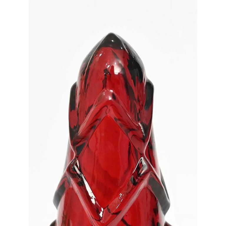 Decoración de Árbol de Navidad en Relieve de Vidrio, Rojo, 12", de Holiday Time | Walmart (US)