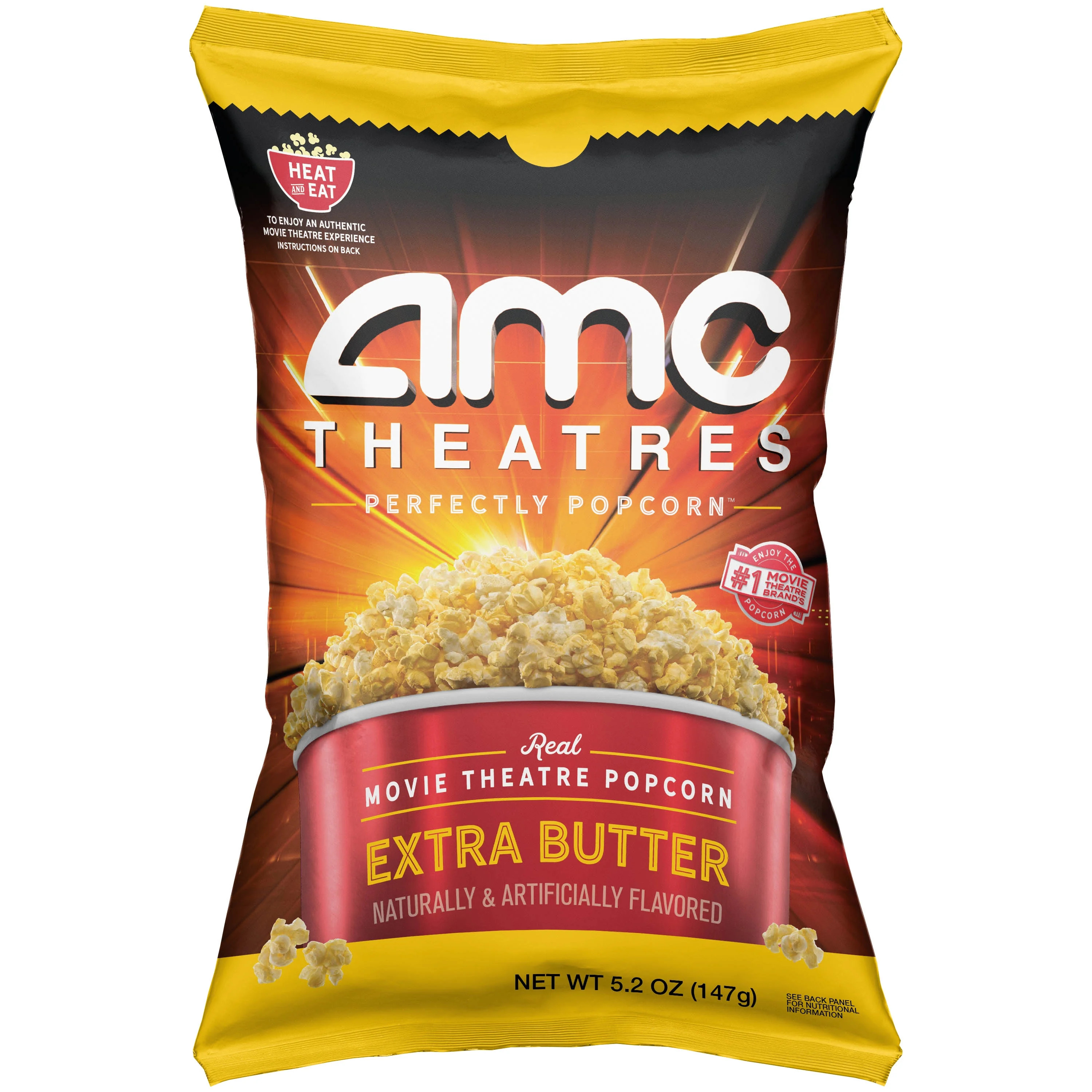 AMC Theatres Ready to Eat Popcorn, Extra Butter | Walmart (US)