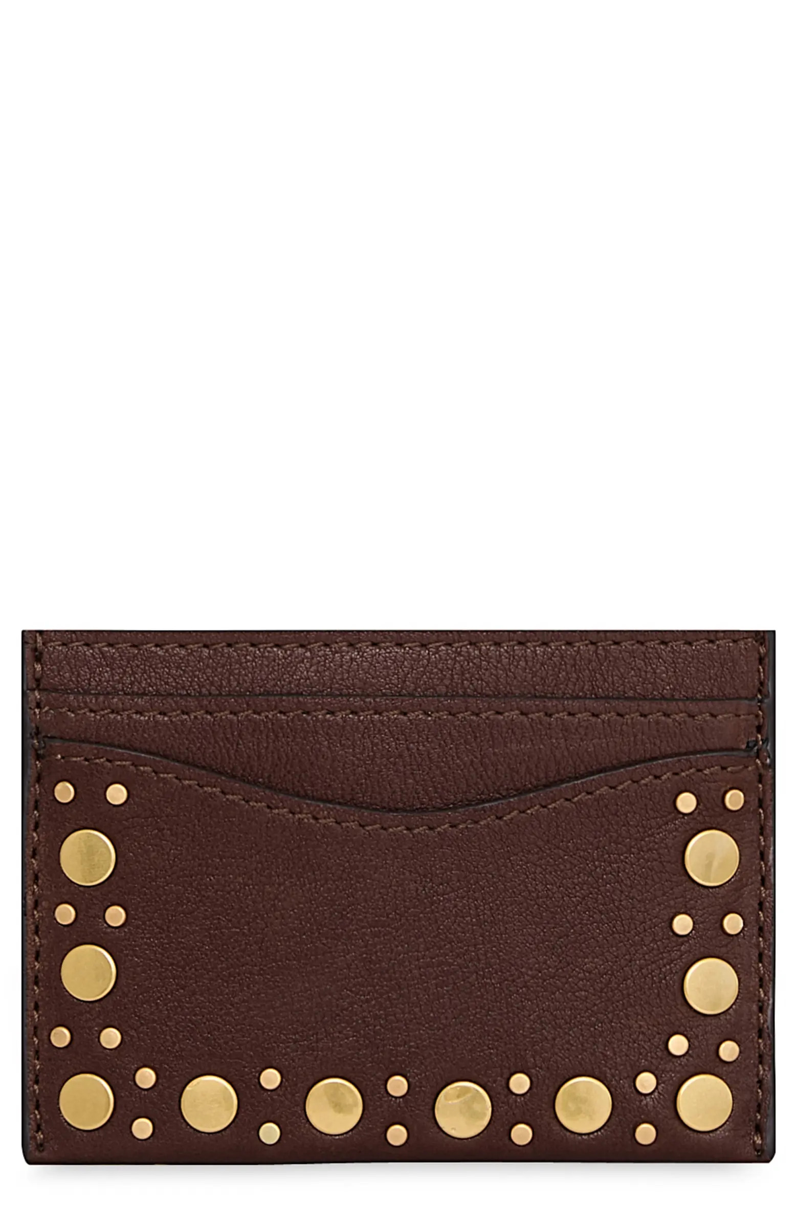Rebecca Minkoff Noemie Stud Leather Card Case | Nordstrom | Nordstrom