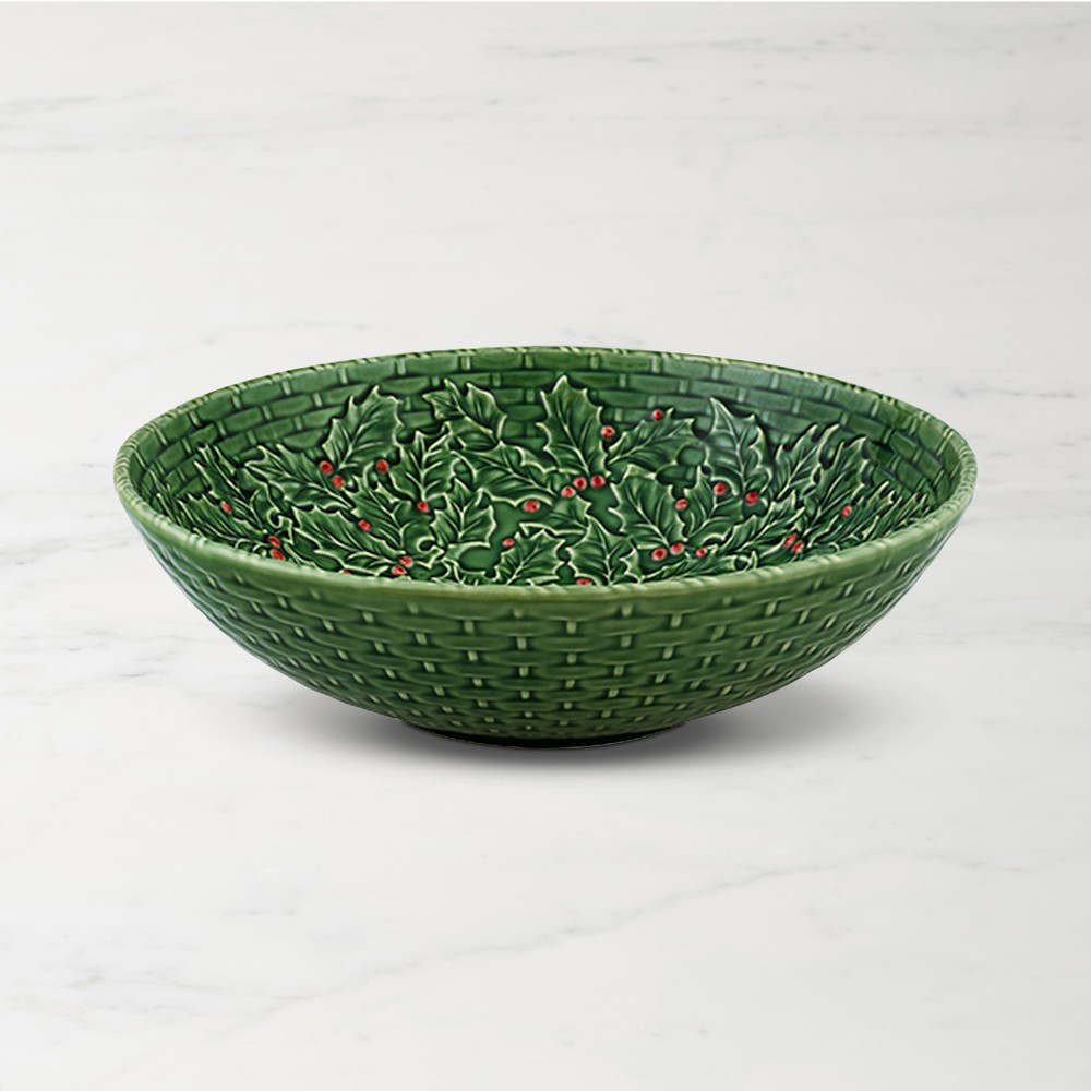 Bordallo Pinheiro Holly Serving Bowl | Williams-Sonoma