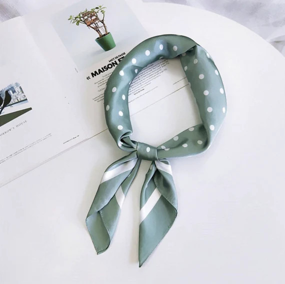 Silky 10 Colors Square Scarf Bandana, Classic Scarf, Gift for Her | Etsy (US)