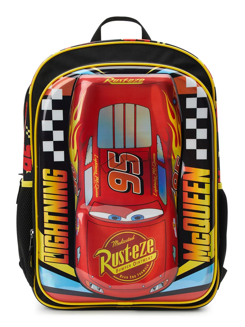 Disney Cars 3 Kids Lightning McQueen 17" Laptop Backpack | Walmart (US)