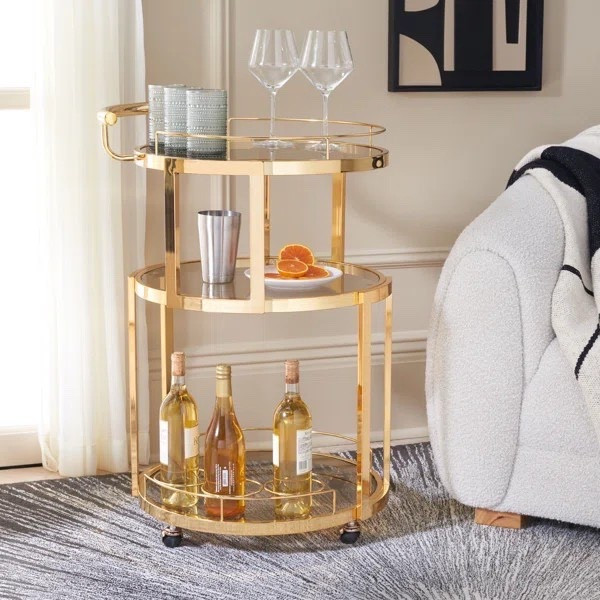 Modernize your home for the holidays with a small and festive gold car cart. The Gold Metal Bar Cart is ON SALE and is under $300,

Keywords: Gold bar cart, holiday party, gifts for them, hostess gift, gifts for her 

#LTKHoliday #LTKSaleAlert #LTKHome