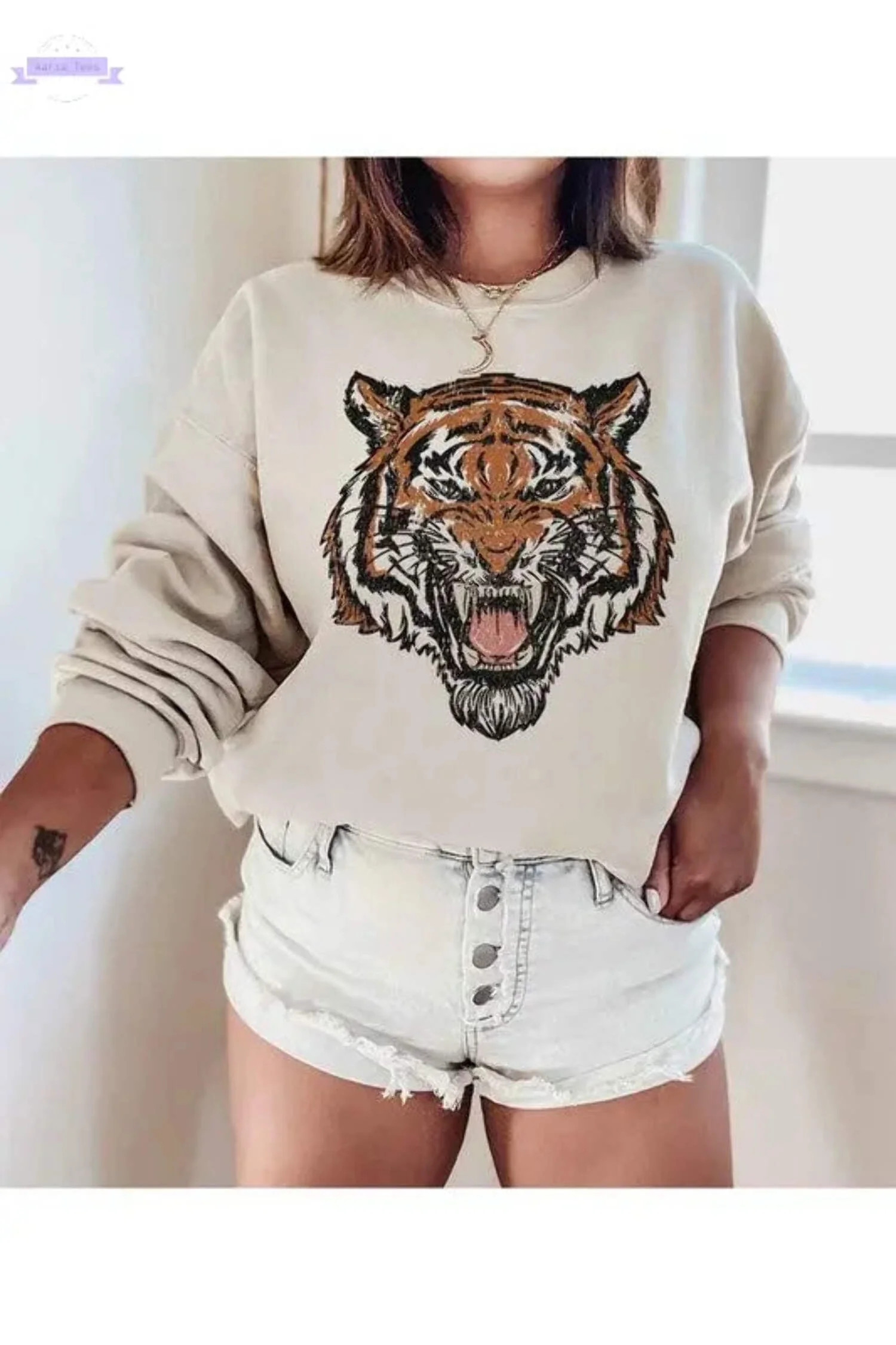 TIGER GRAPHIC SWEATSHIRT | Walmart (US)
