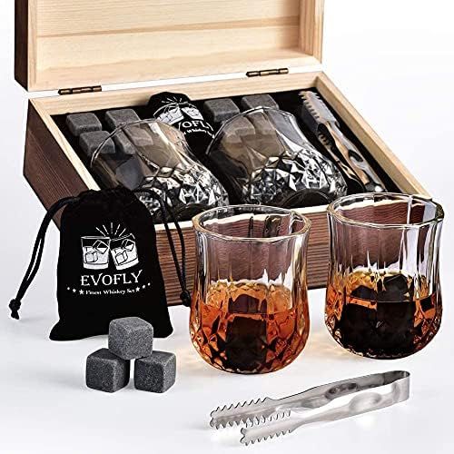 Gifts for Men Women, Whiskey Stones Set with Glasses, Drinking Gifts for Dad Husband Him, Cool Gi... | Amazon (US)