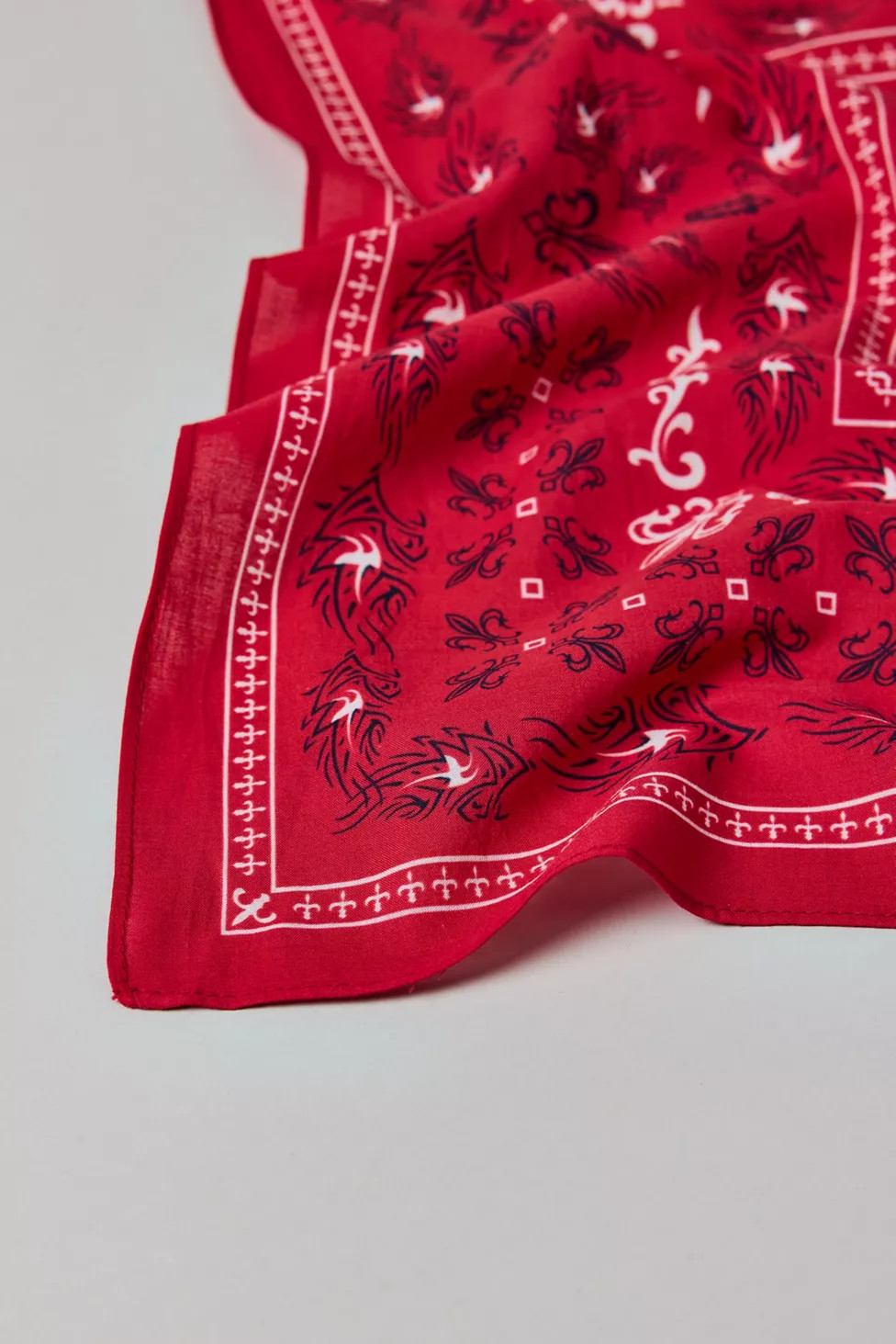 Heraldic Patterned Cotton Bandana | Urban Outfitters (US and RoW)