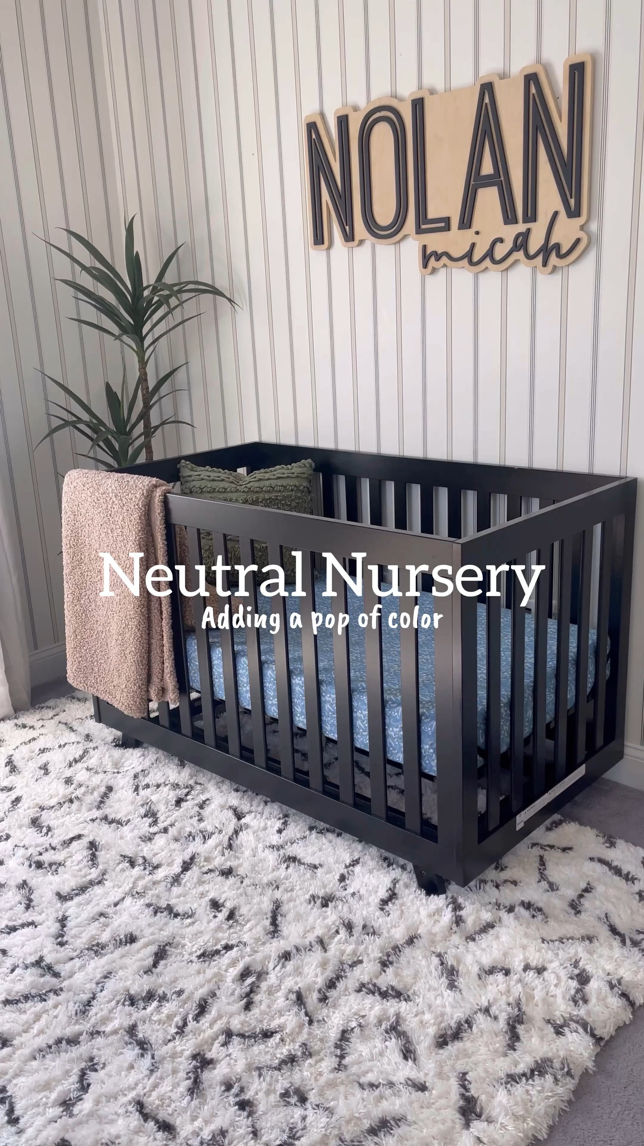 Adding a little color to our neutral nursery! #nurserydecor #neutralnursery #nurserydecor #boynursery #nurserynamesign

#LTKfamily #LTKbaby #LTKkids