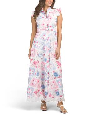 Flutter Sleeve Floral Print Maxi Dress | Casual Dresses  | Marshalls | Marshalls