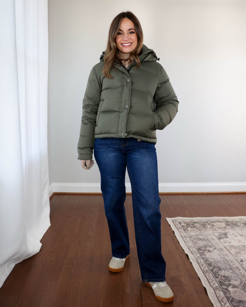 Three petite-friendly jackets from Quince to wear this winter!

Outfit 1:
Cropped Responsible Down Puffer Coat (Quince): XS in Faded Cargo
Organic Jersey Cotton Stretch Long Sleeve (Quince): XS
100% Cashmere Gloves and Scarf 
Organic Cotton Fisherman Sweater (Quince): XS in Speckled Beige
Jeans (Quince): 24 x 28&quot;
Sneakers: tts

Outfit 2:
Leather Motorcycle Jacket (Quince): XS in dark cognac brown
Cotton Cashmere Long Sleeve (Quince): XS in heather oatmeal
Bella Wide Leg Jeans (Quince): 24 x 28” inseam in midnight blue
Boots: tts

Outfit 3:
Coat (Quince): xs - a little oversized, sleeves are cuffed under 
Pants (Ann Taylor): petite 00 - the curvy fit is the best for me 
Too (Nordstrom): xs 
Belt (Aritzia): tts 
Boots (J.Crew): tts 

My measurements for reference: I’m 4’10” and 105lbs. My bust, waist, and hip measurement is 32”, 24”, and 36”.

(Work outfits, petite fashion, outfits with boots, winter boots) 

#LTKgrwm #LTKPetite #LTKSeasonal