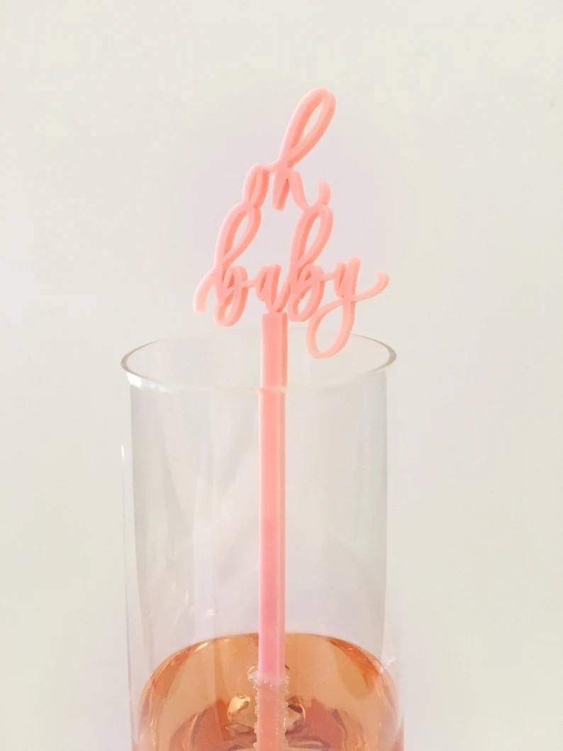 Baby Shower Cocktail Stirrers | Cocktail Stir Stick | Baby Shower Decor  | Baby shower favors | B... | Etsy (US)