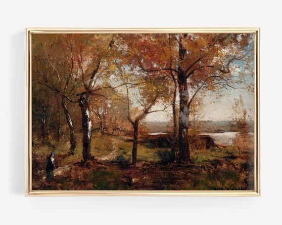 Fall Landscape, Autumn Painting, Landscape Art, Vintage Landscape, Oil Painting Vintage, Vintage ... | Etsy (US)