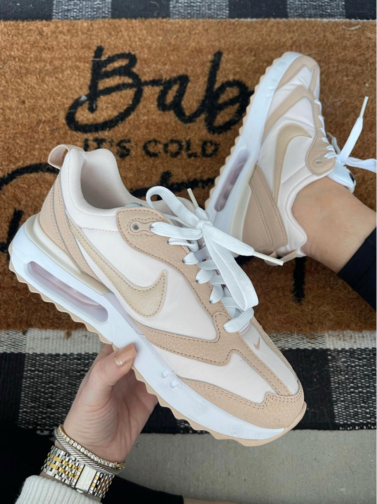 Nike sneakers spring sneakers tan sneakers disney comfy sneakers size up 1/2 size neutral sneakers 

#LTKshoecrush