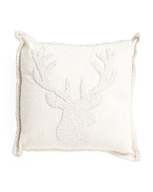 20x20 Beaded Reindeer Pillow | The Global Decor Shop | Marshalls | Marshalls